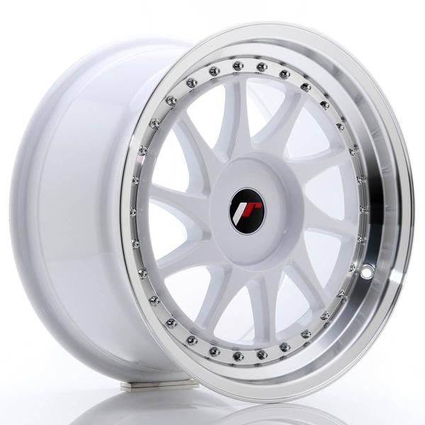 JR Wheels JR26 16x8 ET25 4x100/108 White w/Machined Lip